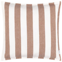 Yard Hayle Cotton Outdoor Cushion Cover - Brown/White - Size 50 cm x 50 cm