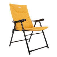 Trespass Paddy Folding Padded Deck Chair (Honeybee) - Yellow - One Size
