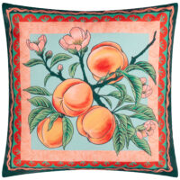 furn. Anemone Peaches Printed Outdoor Cushion Cover - Multicolour - Size 45 cm x 45 cm