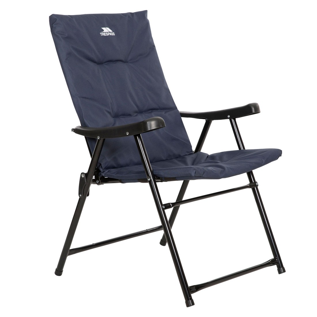 Trespass Paddy Folding Padded Deck Chair (Navy) - One Size