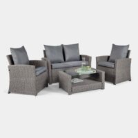 4 Seater Garden Rattan Sofa Set