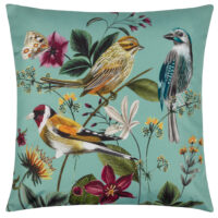 Wylder Tropics Midnight Garden Birds Outdoor Cushion Cover - Blue - One Size