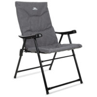 Trespass Paddy Folding Padded Deck Chair (Grey Marl) - One Size