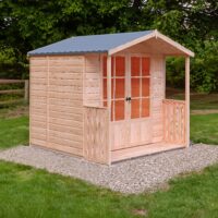 Alnwick 4' 10" x 6' 8" Apex Summerhouse - Premium Dip Treated Shiplap