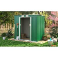 Classic Ascot Garden Metal Shed by Royalcraft - Green 2.1 x 1.3M