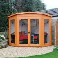 Barclay 6' 6" x 6' 8" Flat Summerhouse - Premium Dip Treated Shiplap