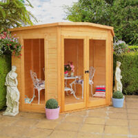 Barclay 7' 1" x 7' 4" Flat Summerhouse - Premium Dip Treated Shiplap