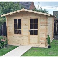 Shire Bucknells 12' x 12' Apex Log Cabin - Premium 28mm Cladding Tongue & Groove
