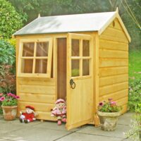 Bunny 3' 8" x 3' 10" Apex Children's Playhouse - Premium Dip Treated Shiplap
