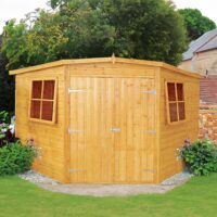 Corner 9' 6" x 9' 9" Apex Shed - Premium Dip Treated Shiplap