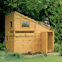 Command Post 3' 8" x 5' 10" Pent Children's Playhouse - Premium Dip Treated Shiplap