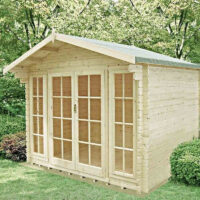 Epping 8' 11" x 11' 9" Apex Log Cabin - Classic 28mm Cladding Tongue & Groove