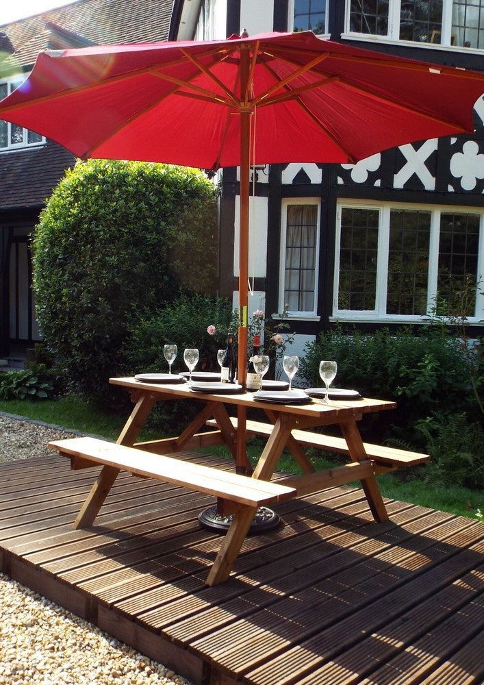 Grand Garden Picnic Table by Charles Taylor - 6 Seats