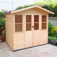 Haddon 4' 10" x 6' 8" Apex Summerhouse - Premium Dip Treated Shiplap