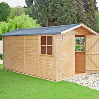 Jersey 12' 9" x 6' 8" Apex Shed - Premium Dip Treated Shiplap