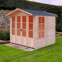 Kensington 6' 3" x 6' 8" Apex Summerhouse - Premium Dip Treated Shiplap