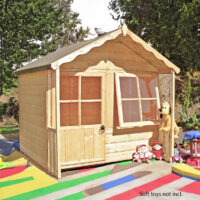 Kitty 3' 8" x 4' 10" Apex Children's Playhouse - Premium Dip Treated Shiplap