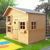 Loft 5' 7" x 7' 10" Offset Apex Children's Playhouse - Premium Dip Treated Shiplap