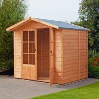 Lumley 4' 10" x 6' 8" Apex Summerhouse - Premium Dip Treated Shiplap