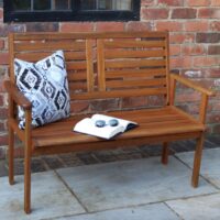 Royalcraft Napoli 2 Seater Garden Bench Natural