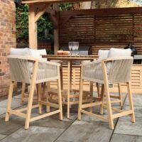 Royalcraft Roma 4 Seater Deluxe Garden Bar Set Beige