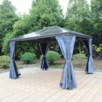 Royalcraft Lugano 3m x 3.6m Rectangle Gazebo Grey