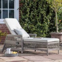 Gallery Direct Menton Country Outdoor Lounger Natural