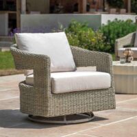 Gallery Direct Hvar Outdoor Swivel Chair Natural