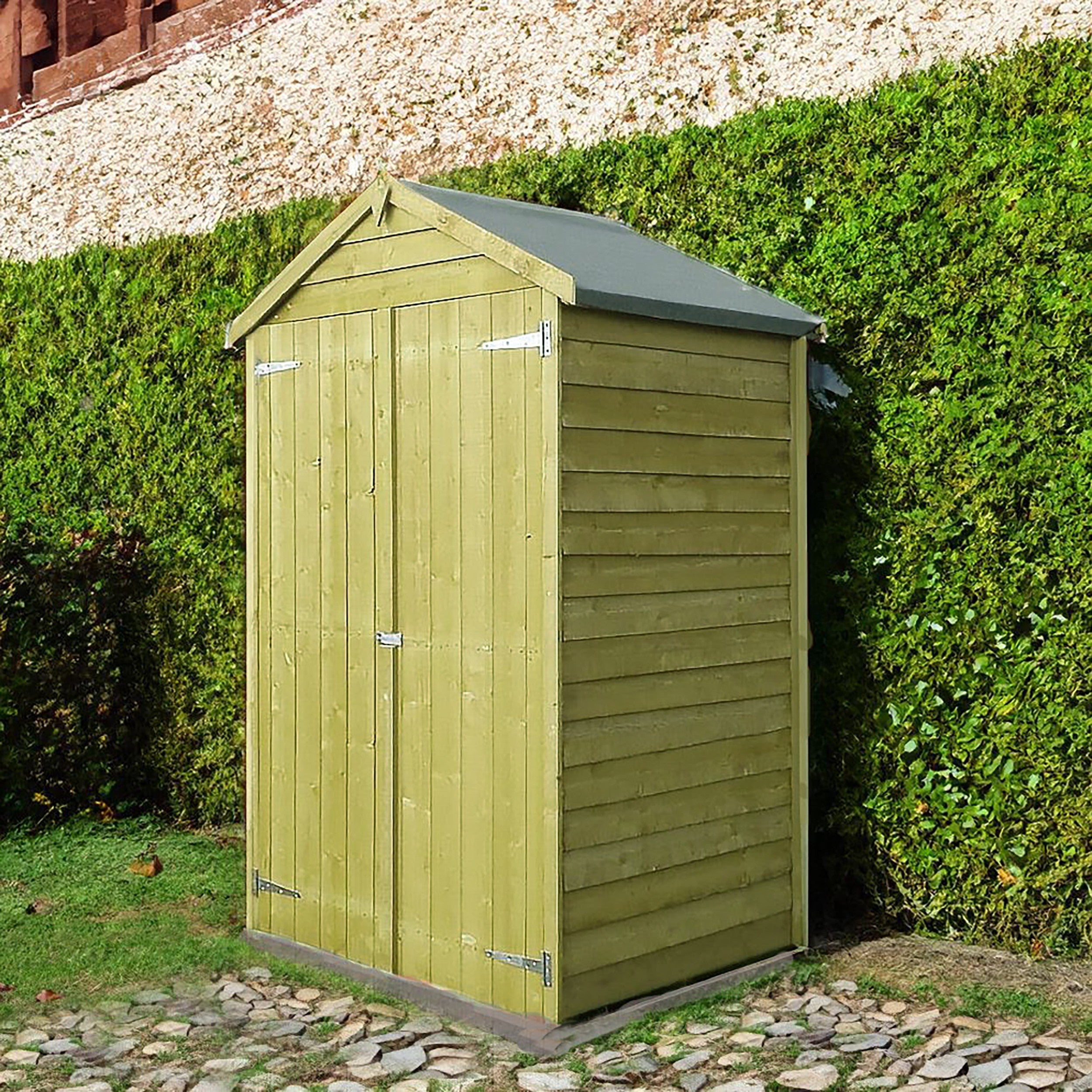 Ashworth 2' 10" x 3' 11" Apex Shed - Premium Pressure Treated Overlap