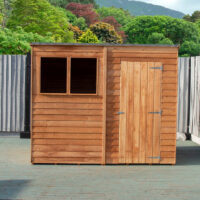 Value 5' 9" x 7' 10" Pent Shed - Premium Coated Overlap