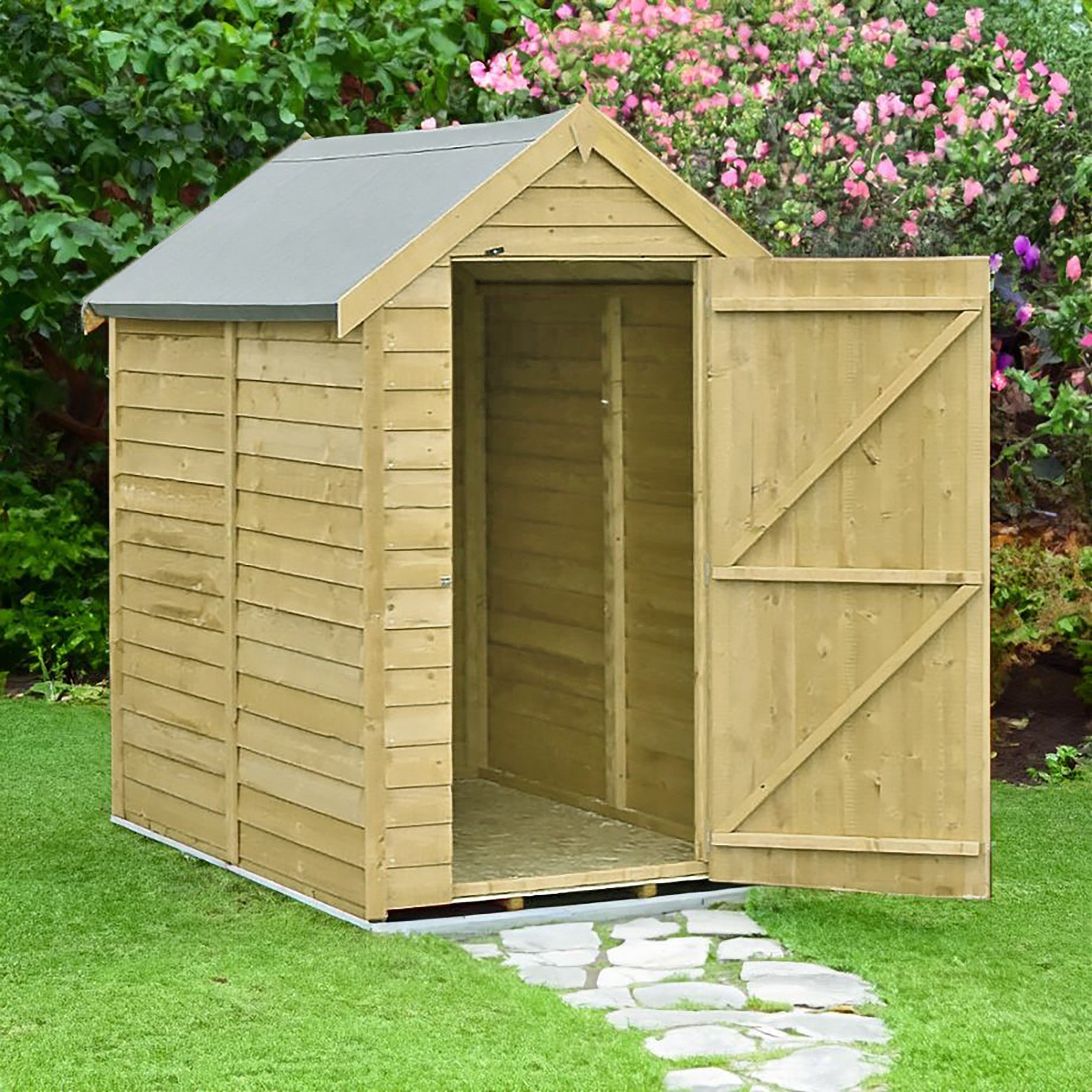 Canterbury 3' 8" x 5' 11" Apex Shed - Premium Pressure Treated Overlap