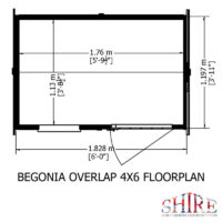 Ashworth 5' 9" x 3' 11" Reverse Apex Shed - Premium Pressure Treated Overlap
