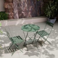 Royalcraft Padstow Bistro Garden Table & Chairs Olive
