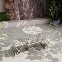 Royalcraft Padstow Bistro Garden Table & Chairs Cream