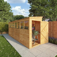 Mercia Modular 16' x 4' 2" Pent Shed - Premium Dip Treated Shiplap