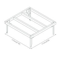 Mercia 3' 7" x 3' 10" Building Base - Classic Pressure Treated
