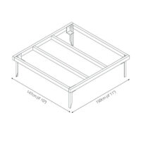 Mercia 4' 11" x 4' 9" Building Base - Classic Pressure Treated