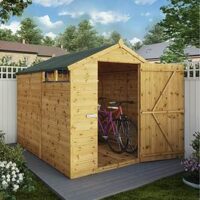 Mercia 8 X 6 Shiplap Security Apex - Pefc Certified