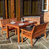 Rowlinson Willington Rectangular 4 Seat Set