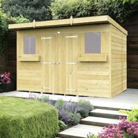 Diy Sheds 10 X 6 Pent Summer Shed Shiplap Pressure Treated