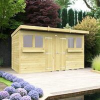 Diy Sheds 12 X 8 Pent Summer Shed Shiplap Pressure Treated