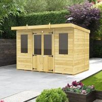 Diy Sheds 10 X 8 Pent Summer House Shiplap Pressure Treated