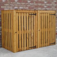 2' 4" x 5' 5" Flat Bin Store - Budget 12mm Cladding Slatted