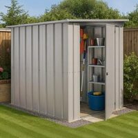 Yardmaster 4 X 5 Ft Single Door Metal Pent Roof Shed