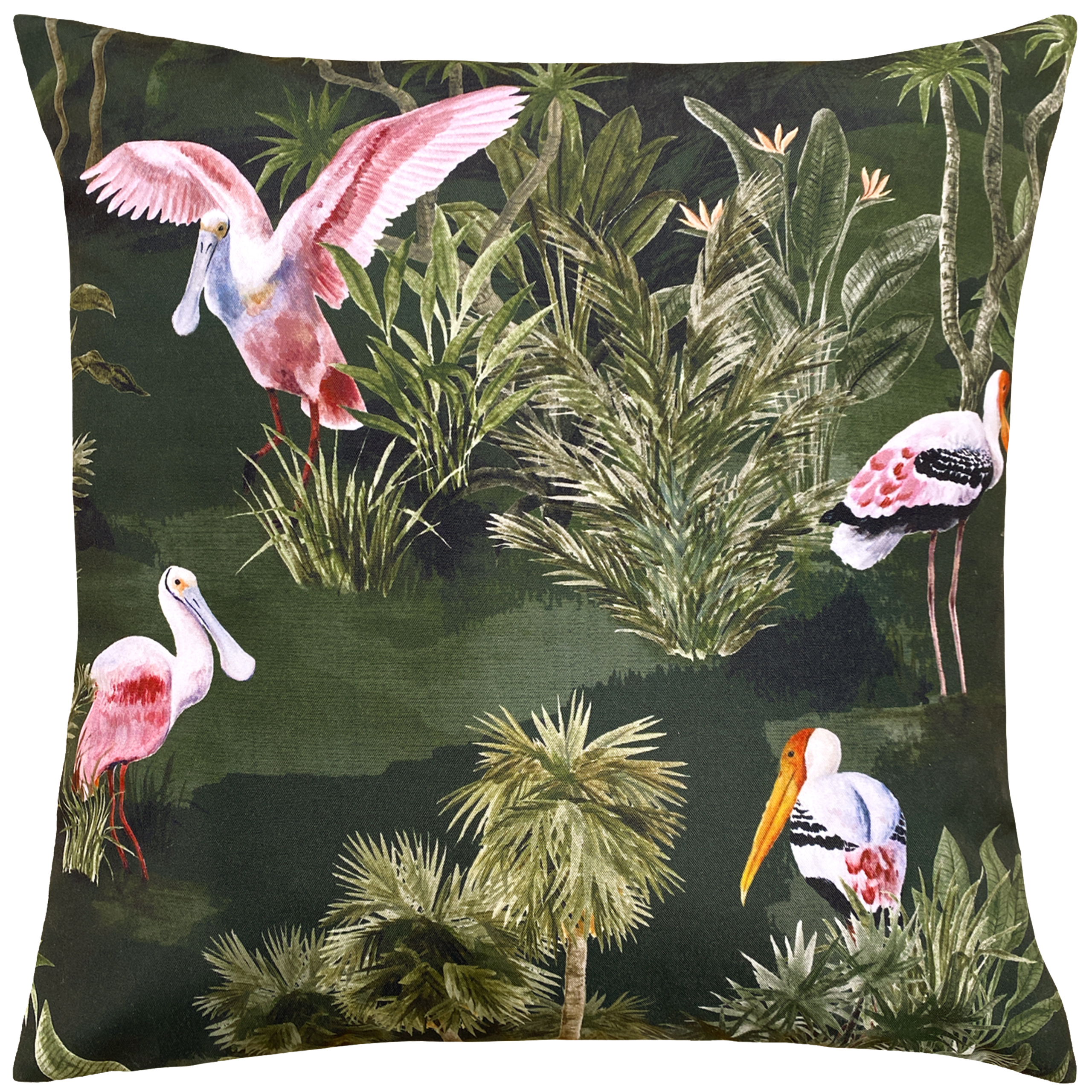 Paoletti Platalea Outdoor Cushion Cover - Green - One Size