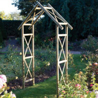 Annan Wooden Garden Apex Arch In Natural