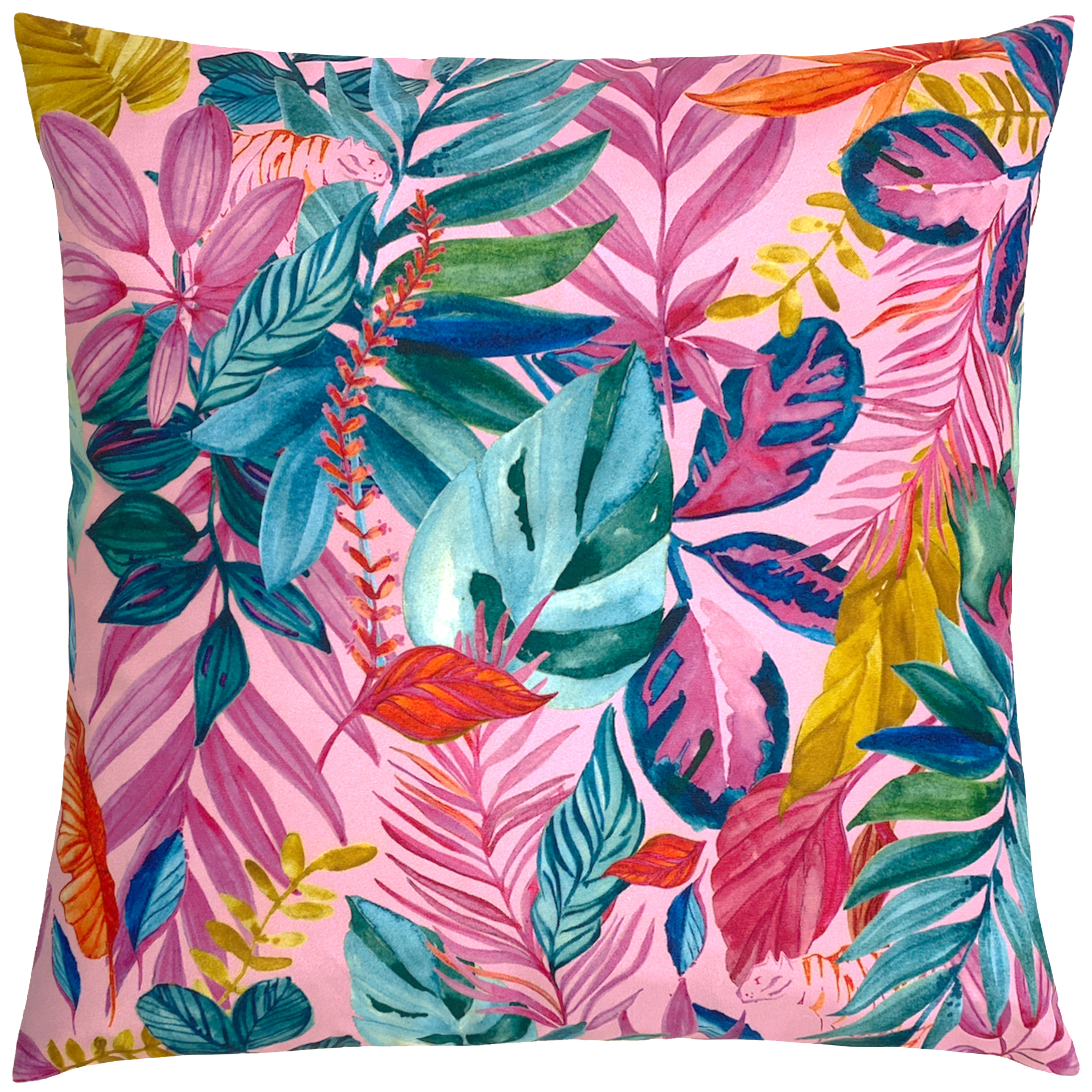 furn. Psychedelic Jungle Outdoor Cushion Cover - Green - One Size
