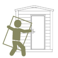 Optional Assembly For Shire Lewis Shed 4' 4" x 6' 2"