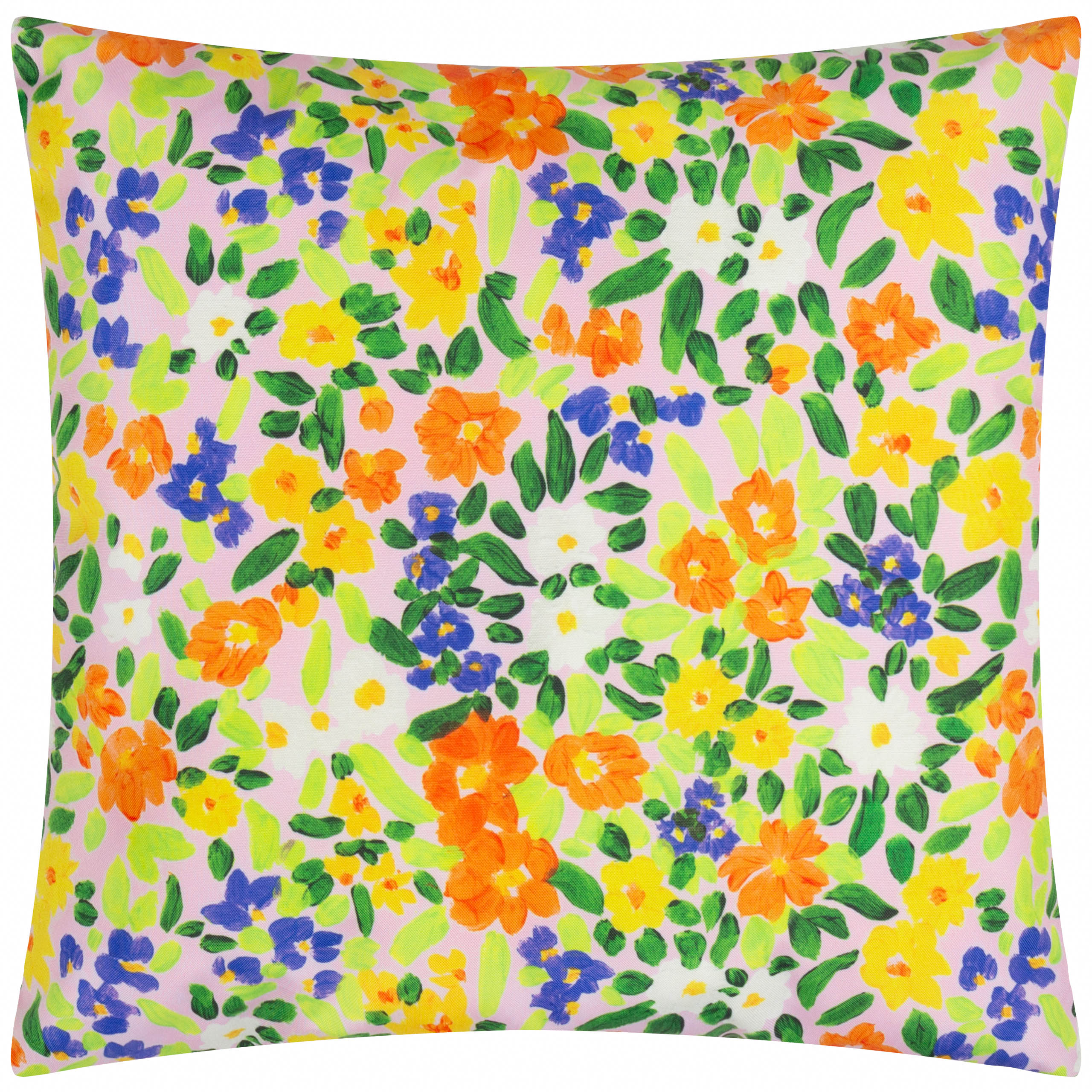 Wylder Nature Confetti Floral Printed Outdoor Cushion Cover - Multicolour - Size 45 cm x 45 cm