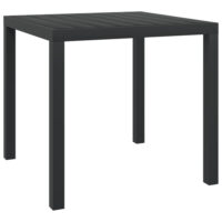 Darwen Aluminium Garden Dining Table Small In Black